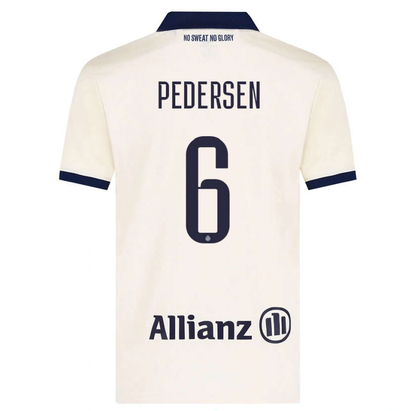 Danxen Kinder Lara Pedersen #6 Beige Schwarz Auswärtstrikot Trikot 2026/27 T-Shirt