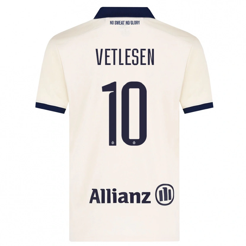 Danxen Kinder Hugo Vetlesen #10 Beige Schwarz Auswärtstrikot Trikot 2026/27 T-Shirt