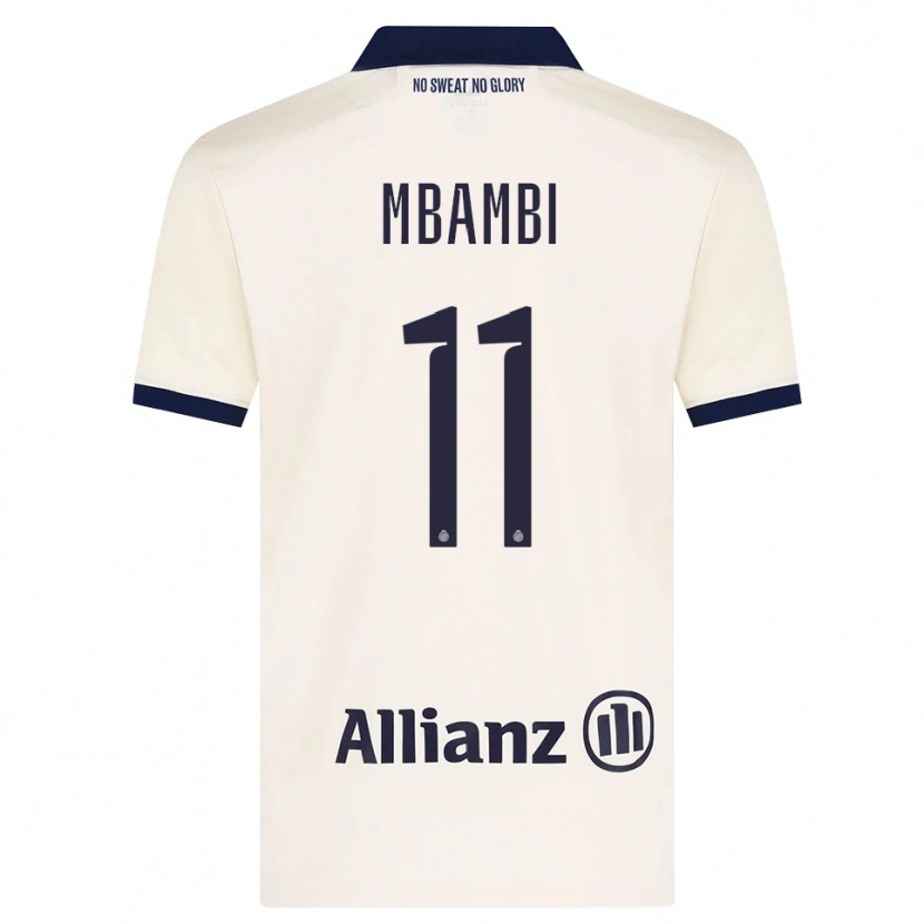Danxen Kinder Jeoffrey Mbambi #11 Beige Schwarz Auswärtstrikot Trikot 2026/27 T-Shirt