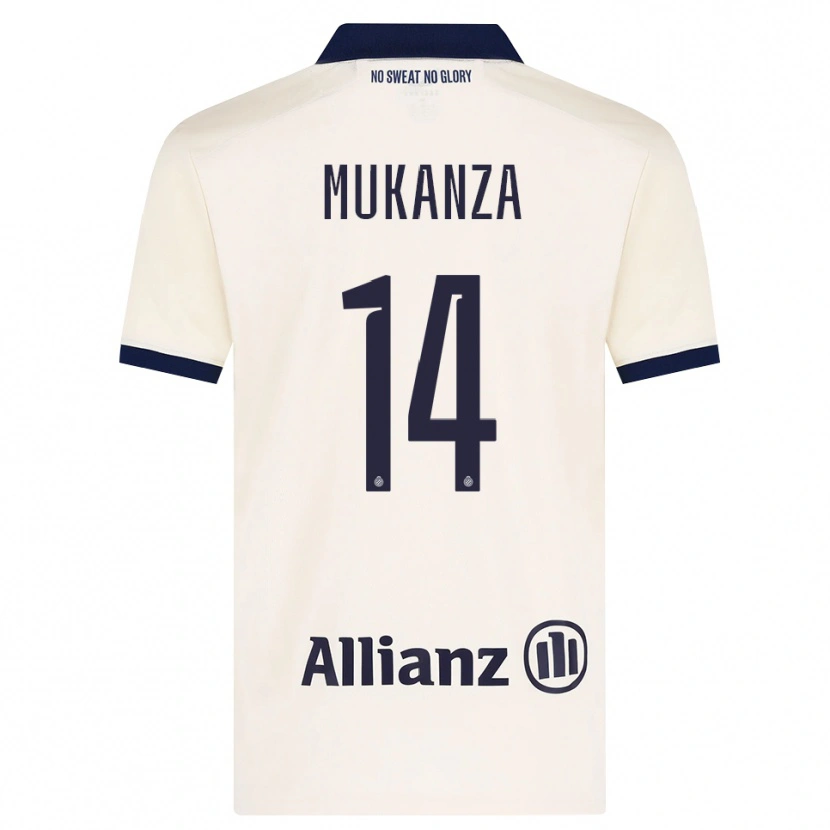 Danxen Kinder Blessing Mukanza #14 Beige Schwarz Auswärtstrikot Trikot 2026/27 T-Shirt