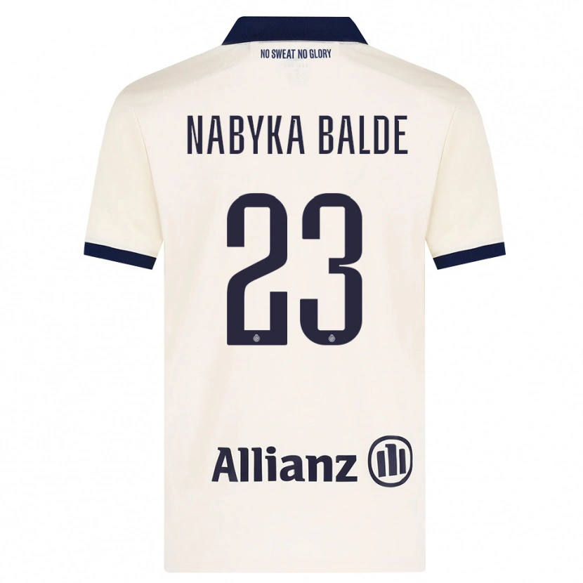 Danxen Kinder Mamadou Balde #23 Beige Schwarz Auswärtstrikot Trikot 2026/27 T-Shirt