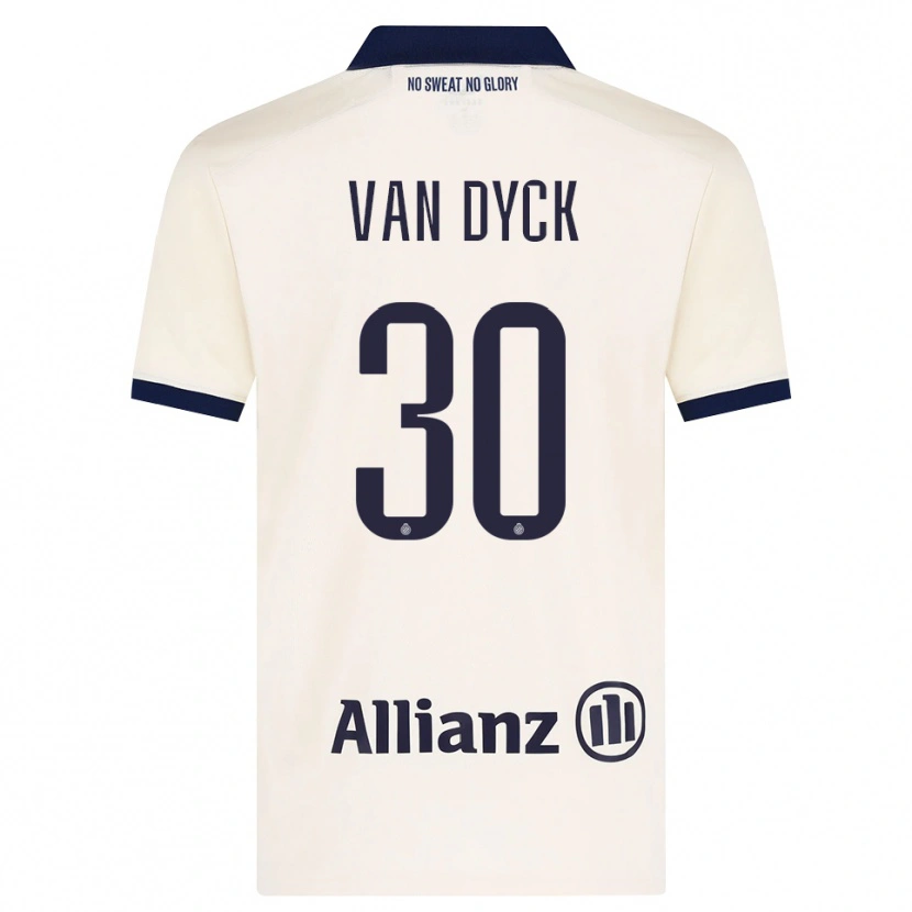 Danxen Kinder Nell Van Dyck #30 Beige Schwarz Auswärtstrikot Trikot 2026/27 T-Shirt