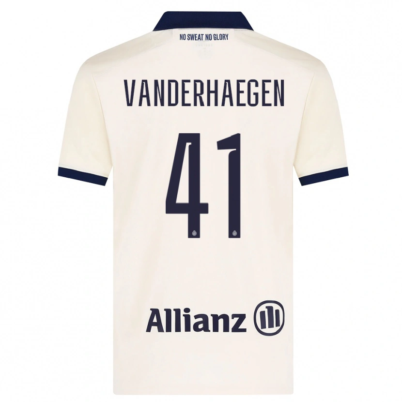 Danxen Kinder Lotte Vanderhaegen #41 Beige Schwarz Auswärtstrikot Trikot 2026/27 T-Shirt