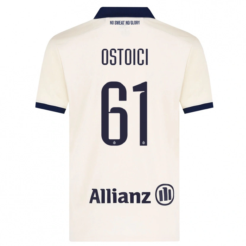 Danxen Kinder Stefan Ostoici #61 Beige Schwarz Auswärtstrikot Trikot 2026/27 T-Shirt