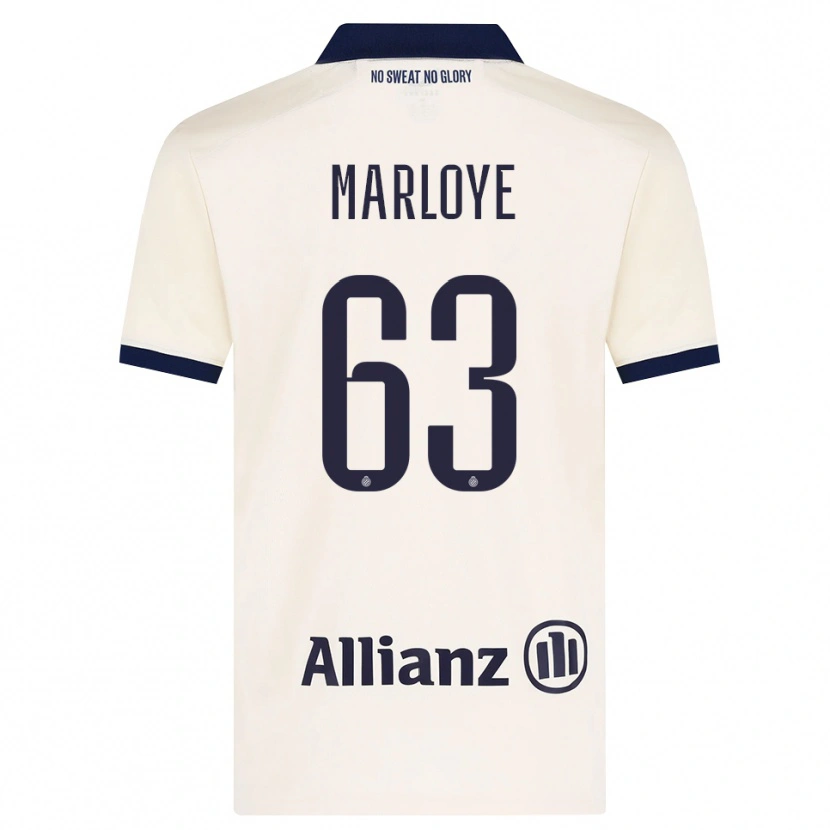 Danxen Kinder Sacha Marloye #63 Beige Schwarz Auswärtstrikot Trikot 2026/27 T-Shirt
