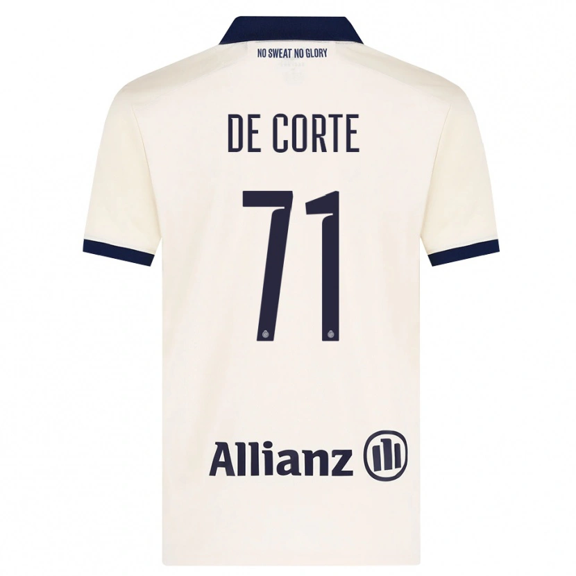 Danxen Kinder Axl De Corte #71 Beige Schwarz Auswärtstrikot Trikot 2026/27 T-Shirt