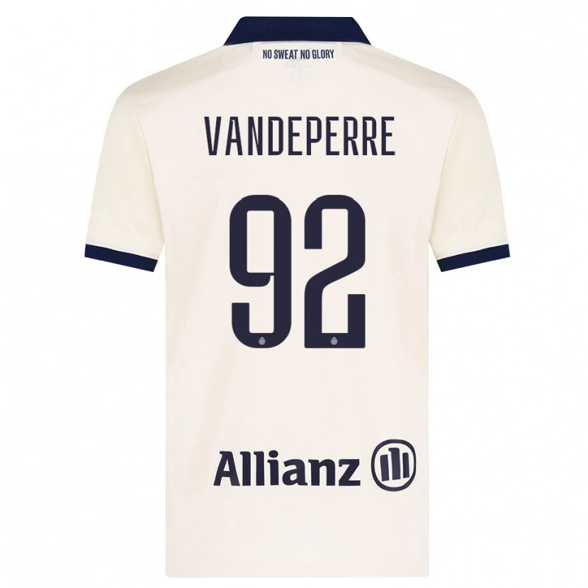 Danxen Kinder Alexander Vandeperre #92 Beige Schwarz Auswärtstrikot Trikot 2026/27 T-Shirt