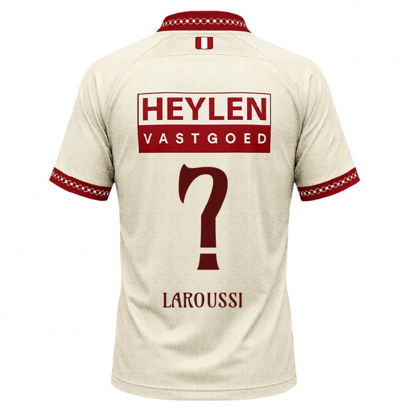Danxen Kinder Nizar Laroussi #0 Beige Rot Auswärtstrikot Trikot 2026/27 T-Shirt