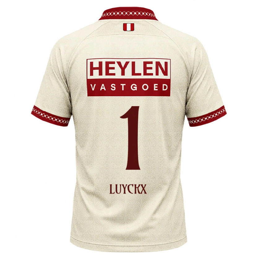 Danxen Kinder Vic Luyckx #1 Beige Rot Auswärtstrikot Trikot 2026/27 T-Shirt