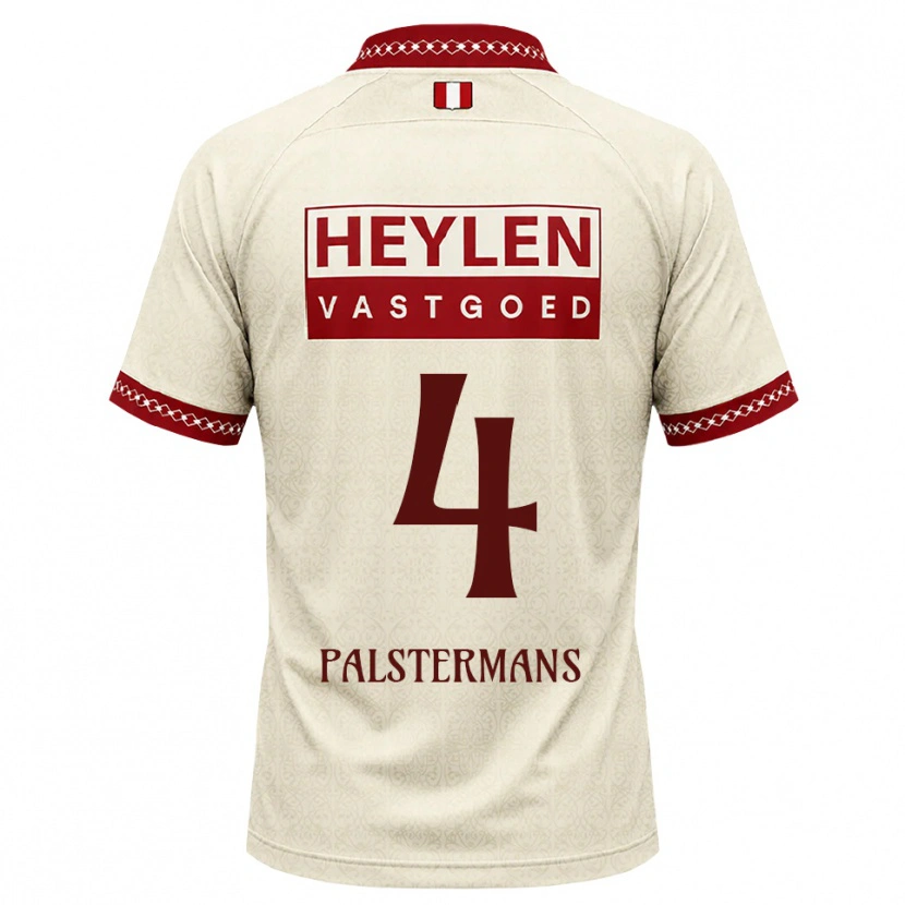 Danxen Kinder Jasper Palstermans #4 Beige Rot Auswärtstrikot Trikot 2026/27 T-Shirt