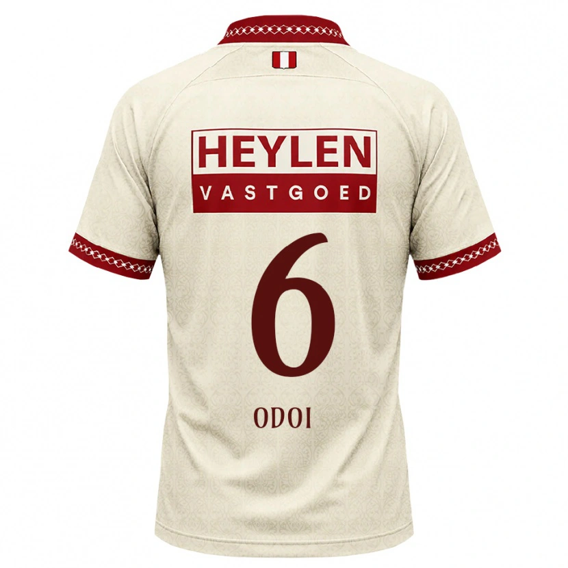 Danxen Kinder Denis Odoi #6 Beige Rot Auswärtstrikot Trikot 2026/27 T-Shirt