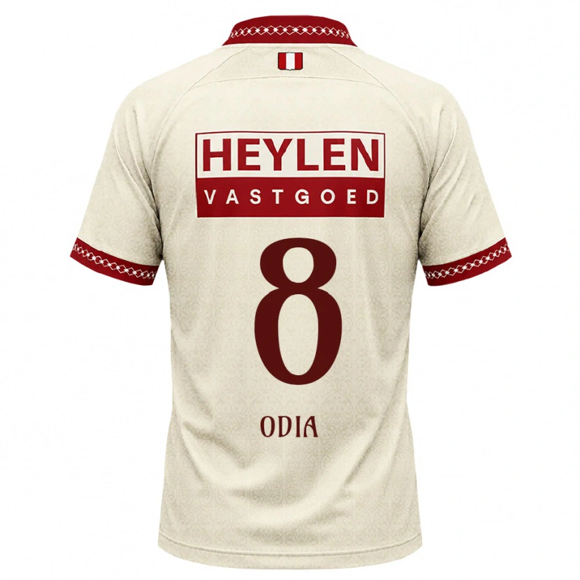 Danxen Kinder Dre Odia #8 Beige Rot Auswärtstrikot Trikot 2026/27 T-Shirt