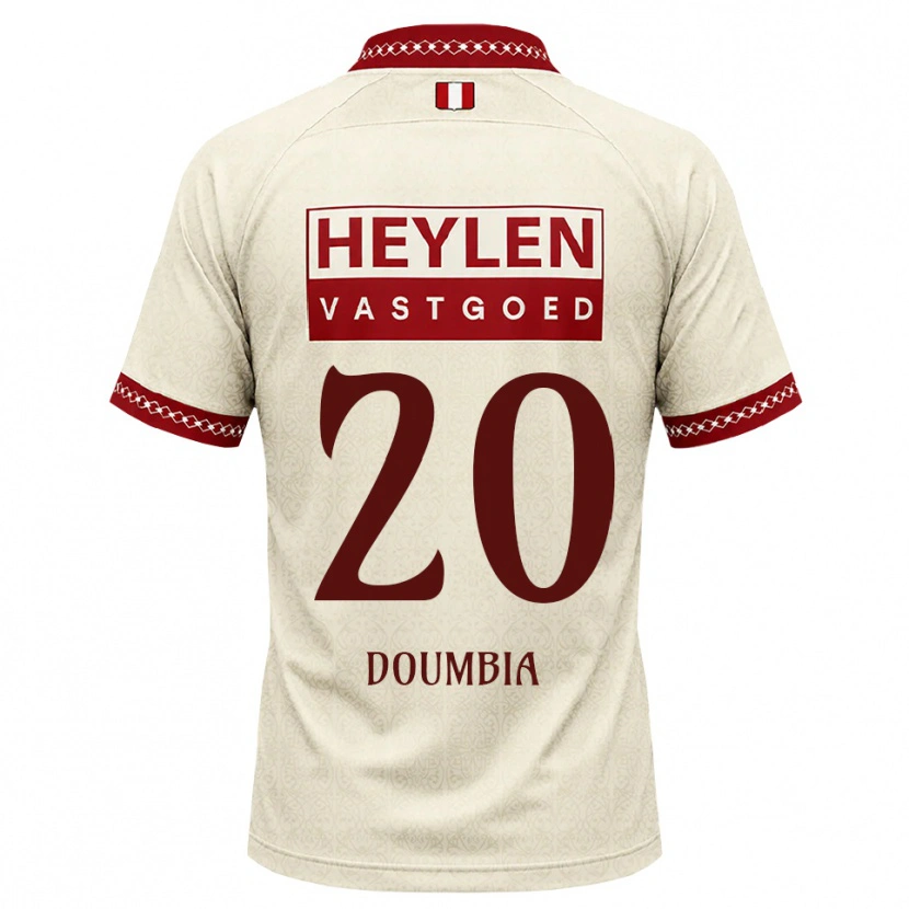 Danxen Kinder Mahamadou Doumbia #20 Beige Rot Auswärtstrikot Trikot 2026/27 T-Shirt
