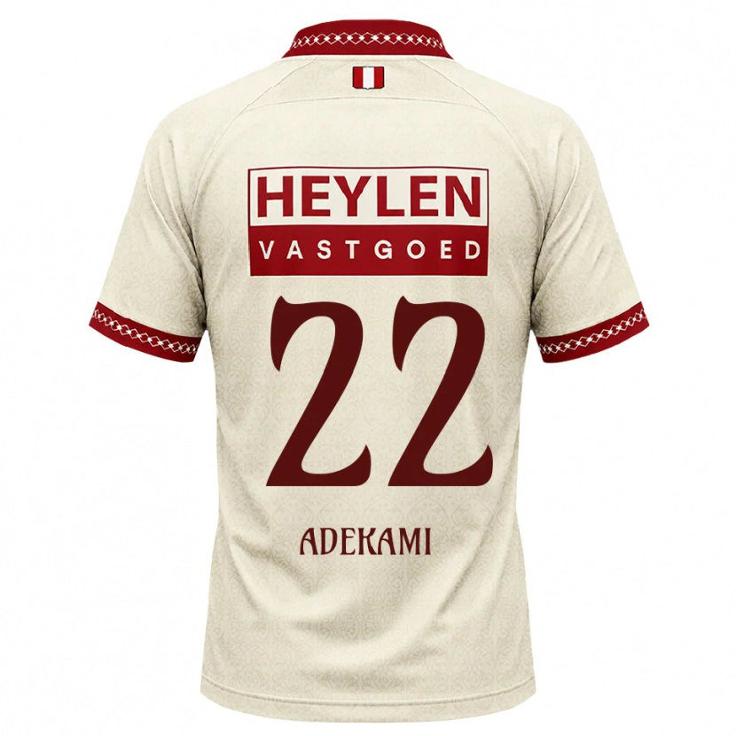 Danxen Kinder Farouck Adekami #22 Beige Rot Auswärtstrikot Trikot 2026/27 T-Shirt