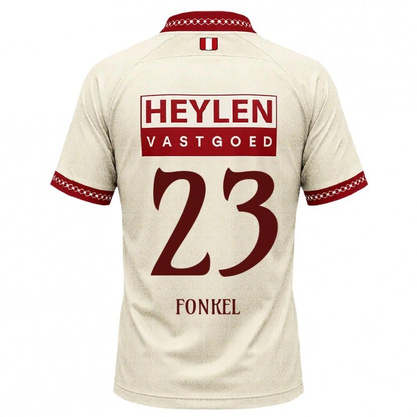 Danxen Kinder Djuswhen Fonkel #23 Beige Rot Auswärtstrikot Trikot 2026/27 T-Shirt