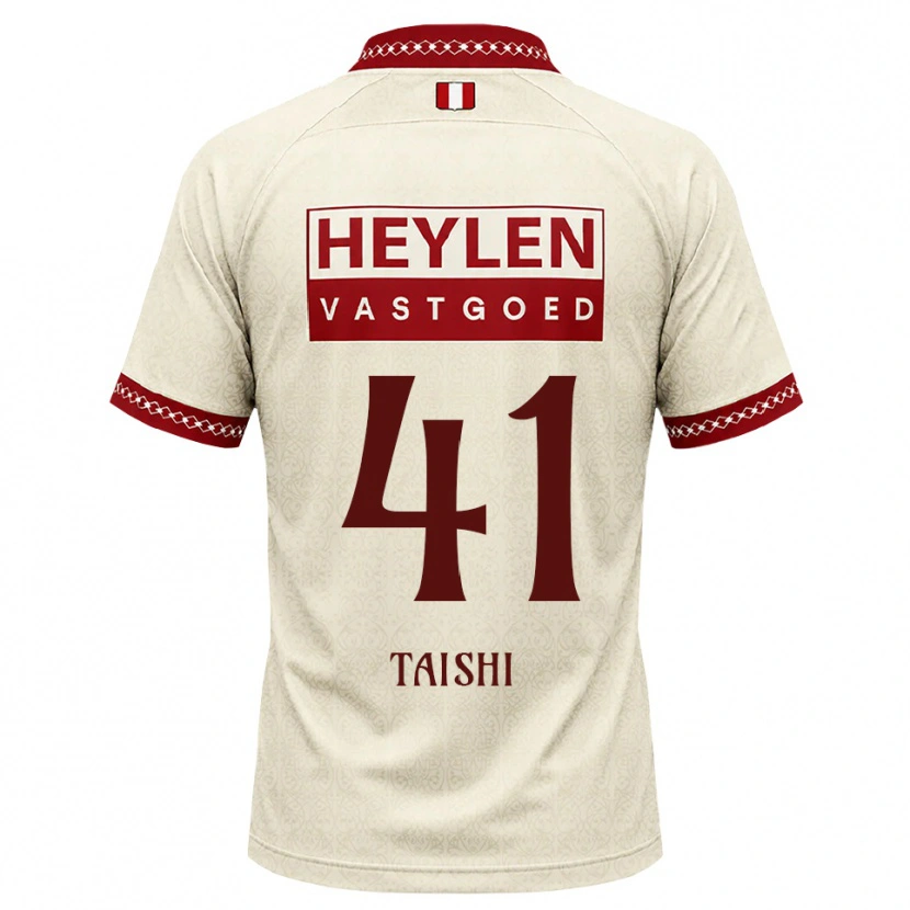 Danxen Kinder Taishi Brandon Nozawa #41 Beige Rot Auswärtstrikot Trikot 2026/27 T-Shirt