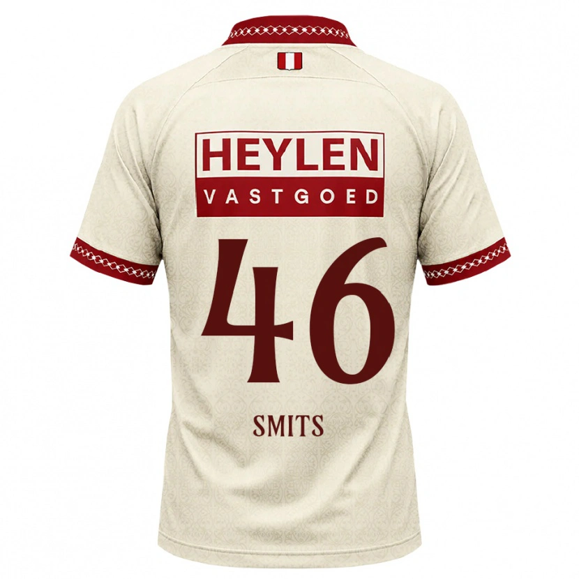 Danxen Kinder Milan Smits #46 Beige Rot Auswärtstrikot Trikot 2026/27 T-Shirt