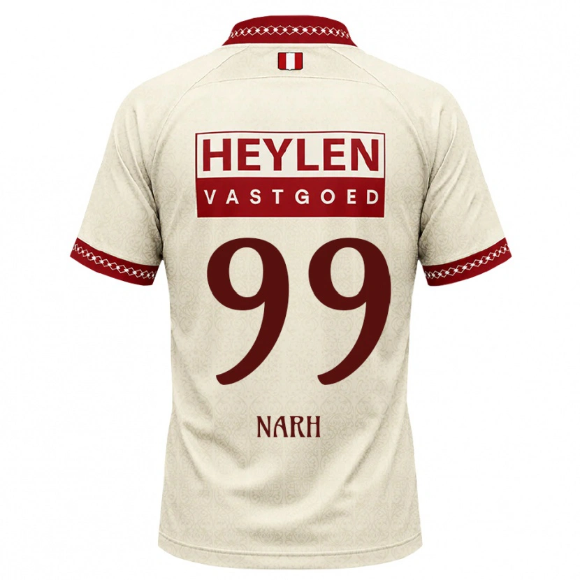 Danxen Kinder Luis Narh #99 Beige Rot Auswärtstrikot Trikot 2026/27 T-Shirt
