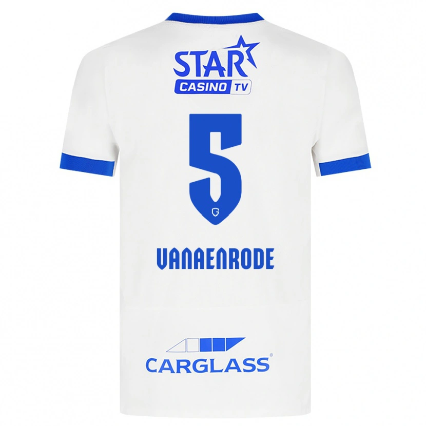 Danxen Kinder Gwyneth Vanaenrode #5 Weiß Blau Auswärtstrikot Trikot 2026/27 T-Shirt