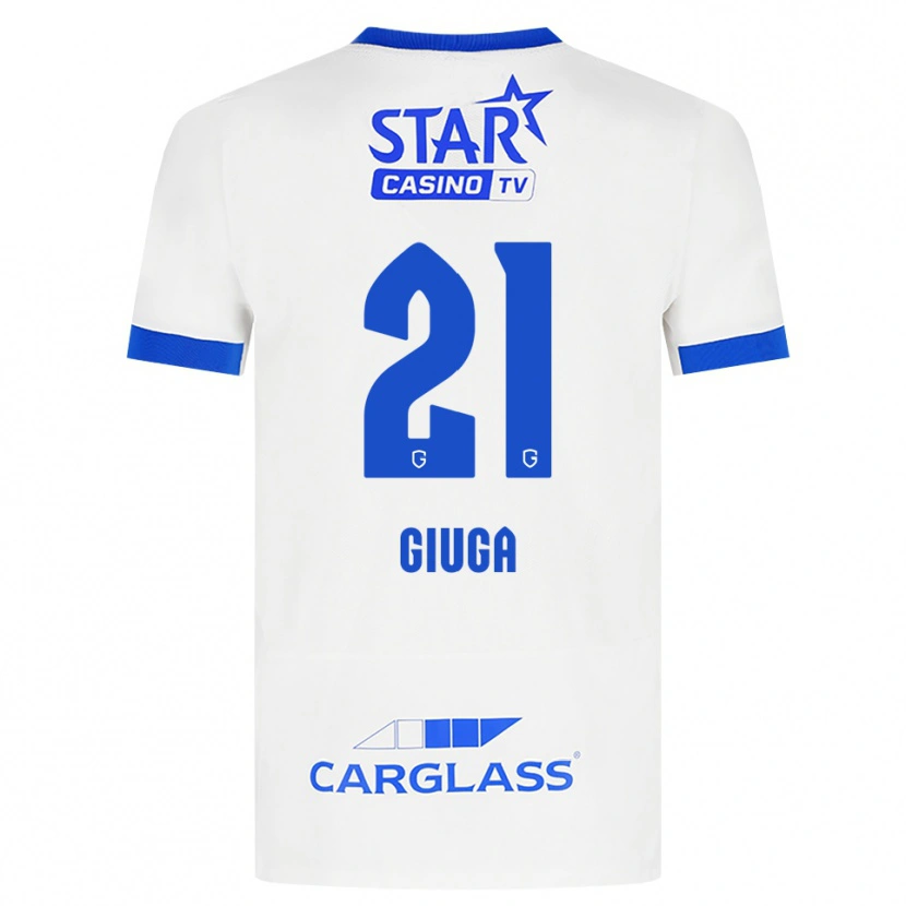 Danxen Kinder Anissa Giuga #21 Weiß Blau Auswärtstrikot Trikot 2026/27 T-Shirt