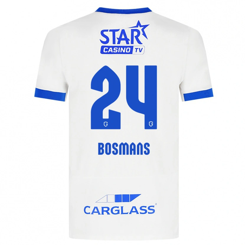 Danxen Kinder Pia Bosmans #24 Weiß Blau Auswärtstrikot Trikot 2026/27 T-Shirt