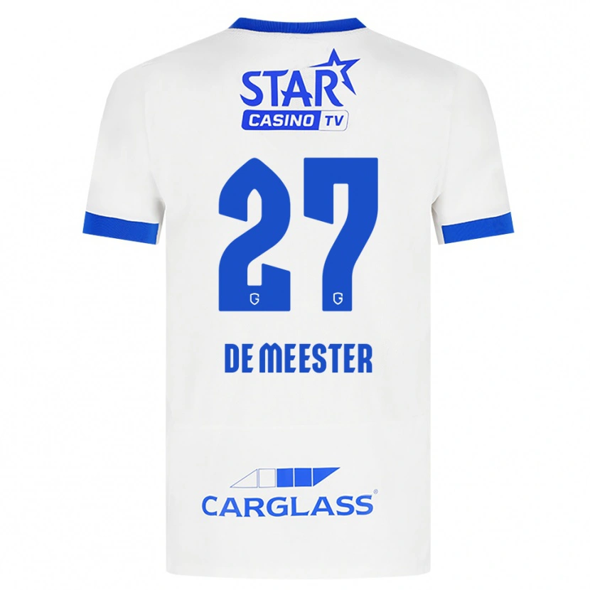 Danxen Kinder Joyce De Meester #27 Weiß Blau Auswärtstrikot Trikot 2026/27 T-Shirt
