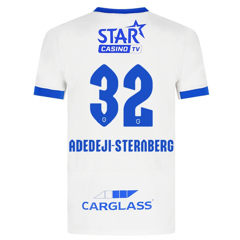 Danxen Kinder Noah Adedeji-Sternberg #32 Weiß Blau Auswärtstrikot Trikot 2026/27 T-Shirt