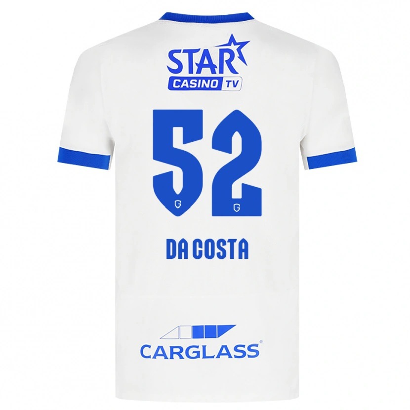 Danxen Kinder Wilson Da Costa #52 Weiß Blau Auswärtstrikot Trikot 2026/27 T-Shirt