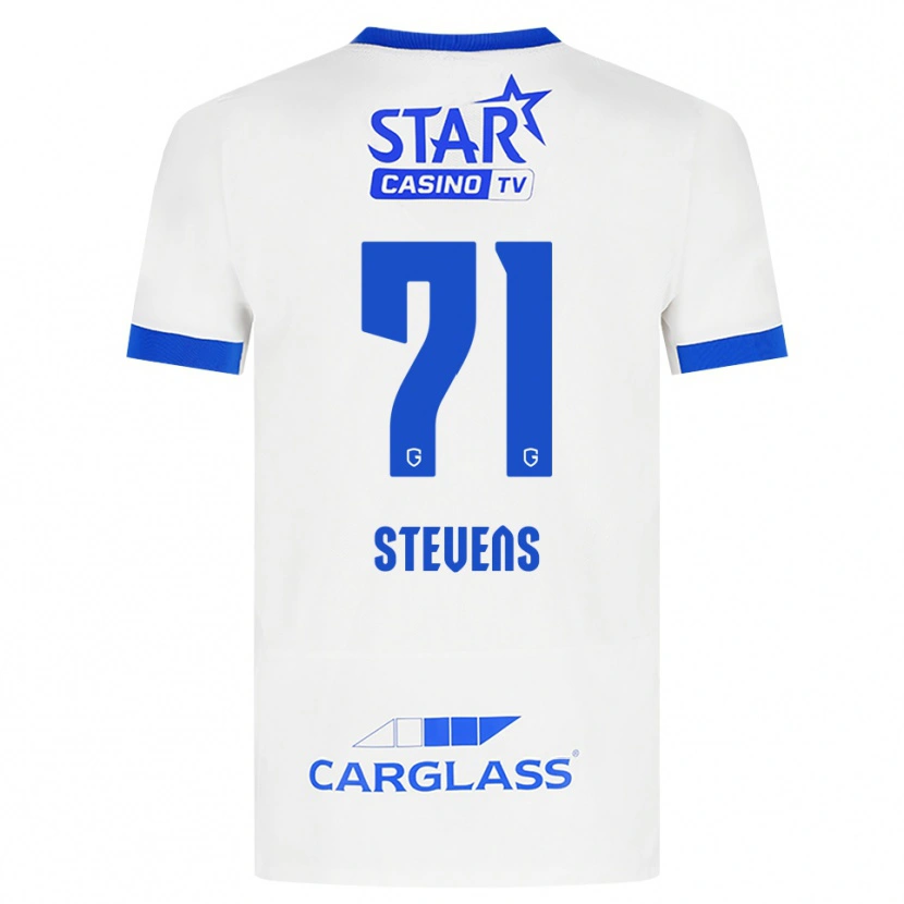 Danxen Kinder Brent Stevens #71 Weiß Blau Auswärtstrikot Trikot 2026/27 T-Shirt