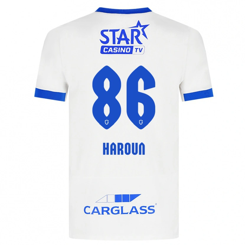 Danxen Kinder Kenan Haroun #86 Weiß Blau Auswärtstrikot Trikot 2026/27 T-Shirt