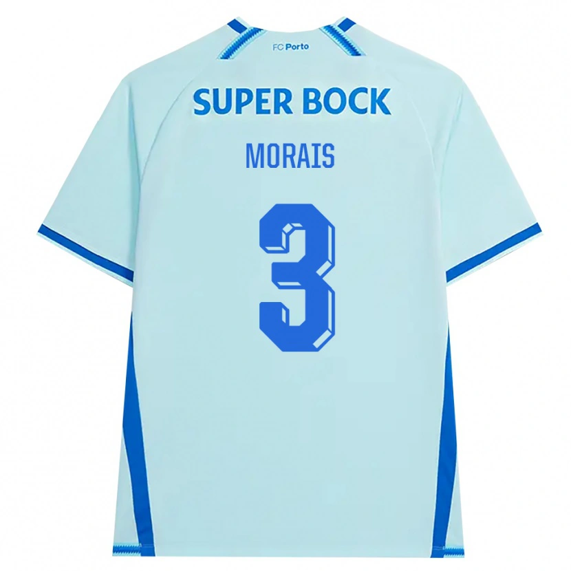 Danxen Kinder Rodrigo Morais #3 Hellcyan Blau Ausweichtrikot Trikot 2026/27 T-Shirt