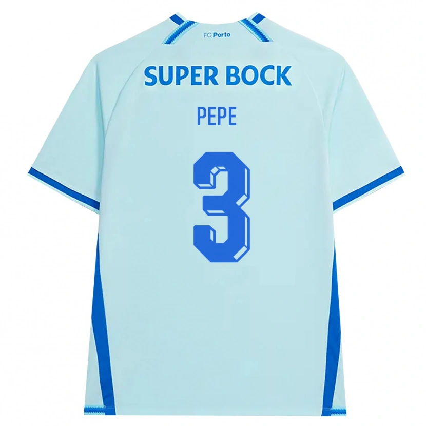 Danxen Kinder Pepe #3 Hellcyan Blau Ausweichtrikot Trikot 2026/27 T-Shirt