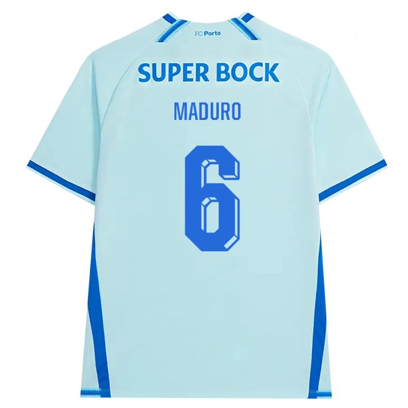Danxen Kinder Henrique Maduro #6 Hellcyan Blau Ausweichtrikot Trikot 2026/27 T-Shirt
