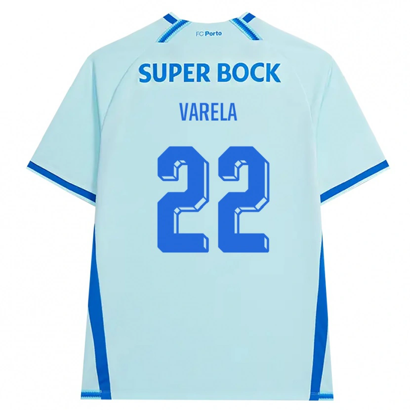 Danxen Kinder Alan Varela #22 Hellcyan Blau Ausweichtrikot Trikot 2026/27 T-Shirt
