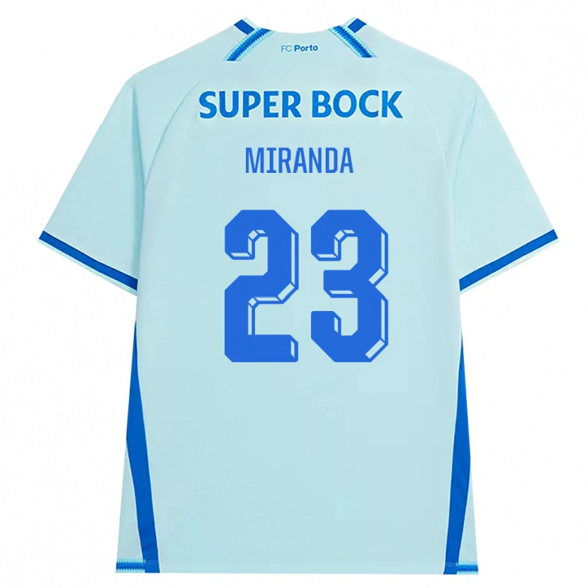 Danxen Kinder João Miranda #23 Hellcyan Blau Ausweichtrikot Trikot 2026/27 T-Shirt