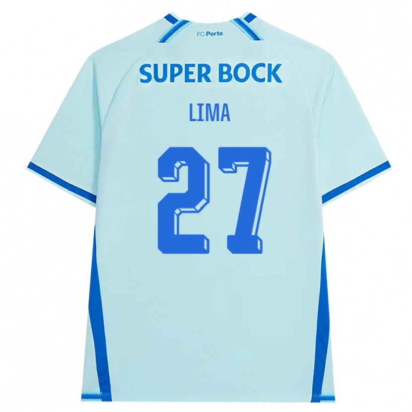 Danxen Kinder Cláudia Lima #27 Hellcyan Blau Ausweichtrikot Trikot 2026/27 T-Shirt