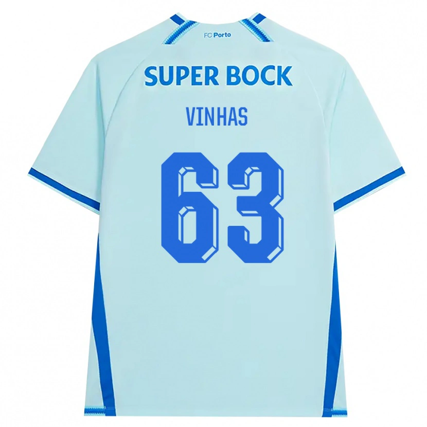Danxen Kinder David Vinhas #63 Hellcyan Blau Ausweichtrikot Trikot 2026/27 T-Shirt