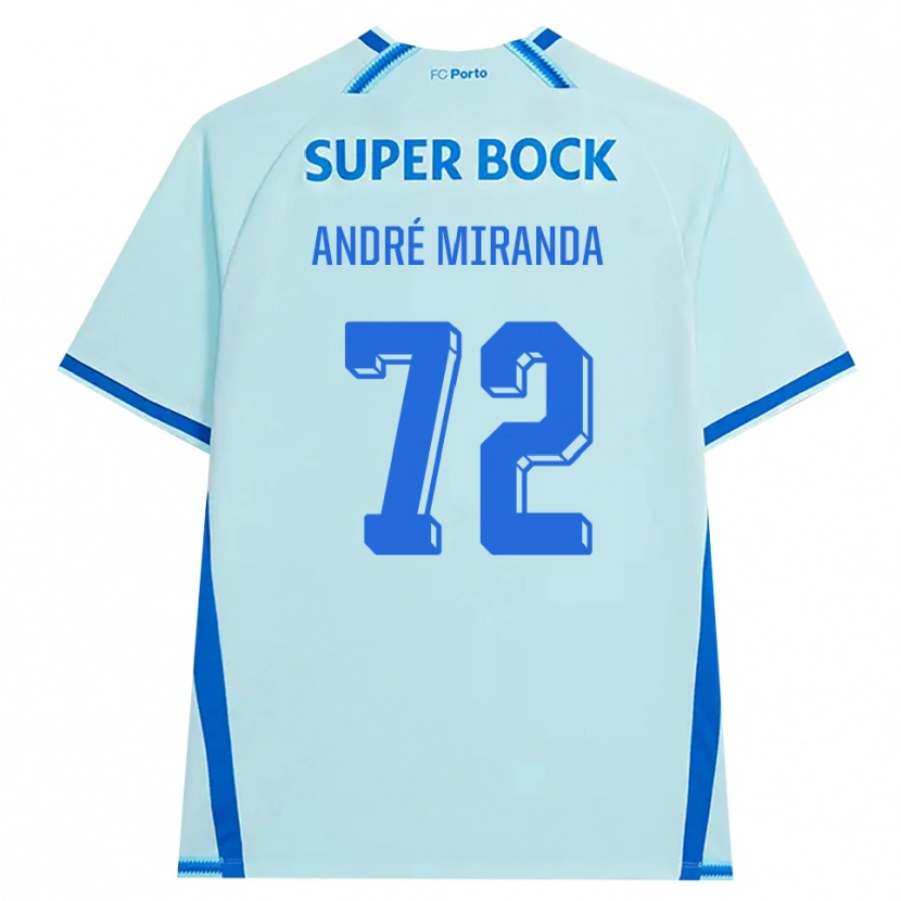 Danxen Kinder André Miranda #72 Hellcyan Blau Ausweichtrikot Trikot 2026/27 T-Shirt