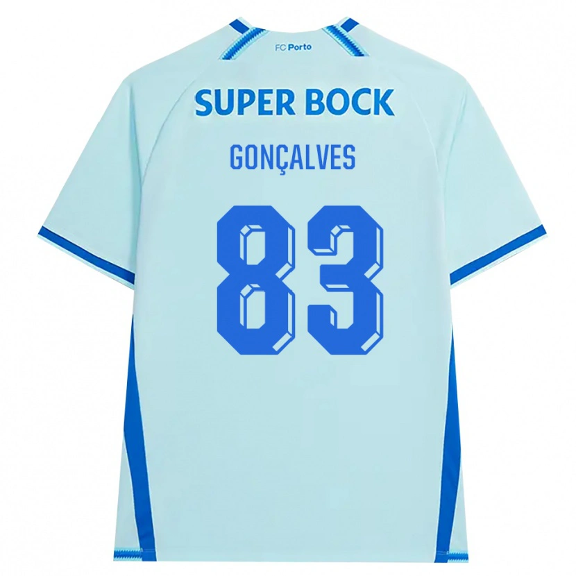Danxen Kinder Rodrigo Gonçalves #83 Hellcyan Blau Ausweichtrikot Trikot 2026/27 T-Shirt