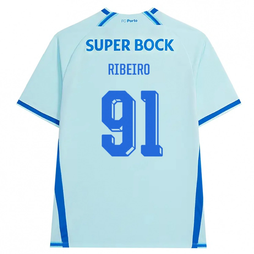 Danxen Kinder Gonçalo Ribeiro #91 Hellcyan Blau Ausweichtrikot Trikot 2026/27 T-Shirt