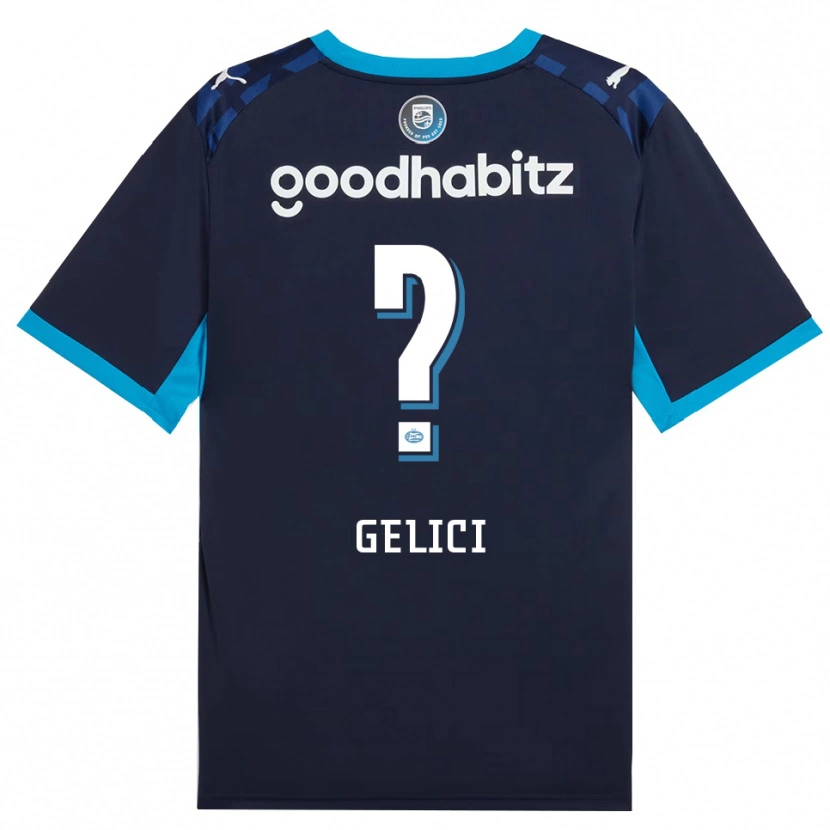 Danxen Kinder Dani Gelici #0 Himmelblau Königlichblau Ausweichtrikot Trikot 2026/27 T-Shirt