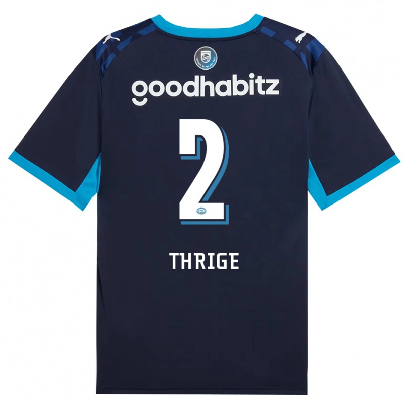 Danxen Kinder Sara Thrige #2 Himmelblau Königlichblau Ausweichtrikot Trikot 2026/27 T-Shirt