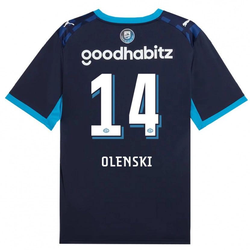 Danxen Kinder Rayjen Olenski #14 Himmelblau Königlichblau Ausweichtrikot Trikot 2026/27 T-Shirt