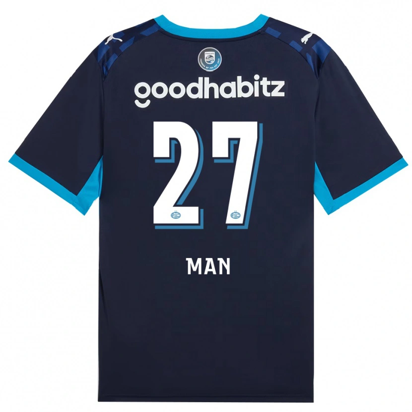 Danxen Kinder Dennis Man #27 Himmelblau Königlichblau Ausweichtrikot Trikot 2026/27 T-Shirt