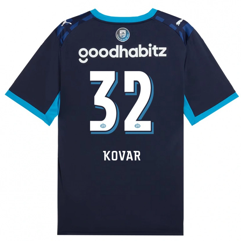 Danxen Kinder Matej Kovar #32 Himmelblau Königlichblau Ausweichtrikot Trikot 2026/27 T-Shirt