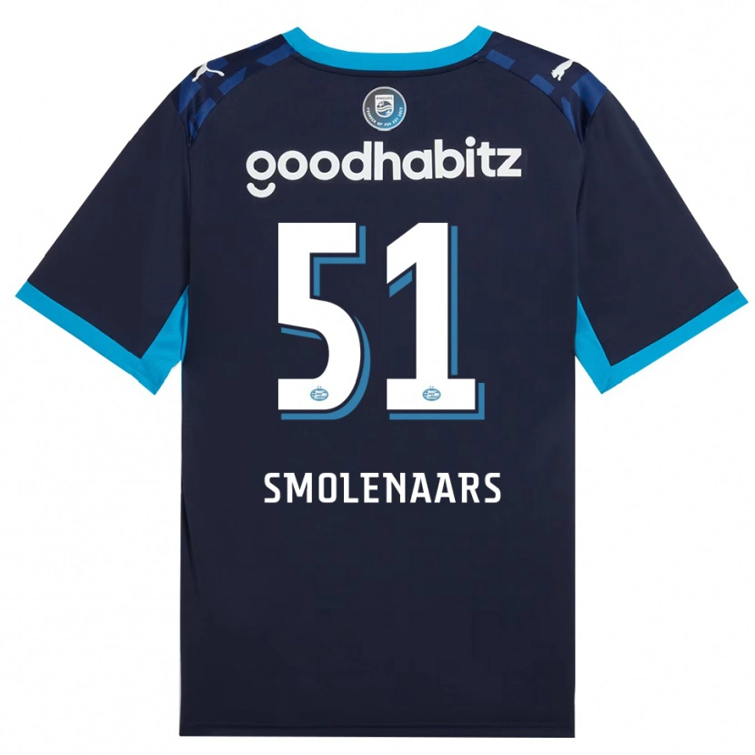 Danxen Kinder Tijn Smolenaars #51 Himmelblau Königlichblau Ausweichtrikot Trikot 2026/27 T-Shirt