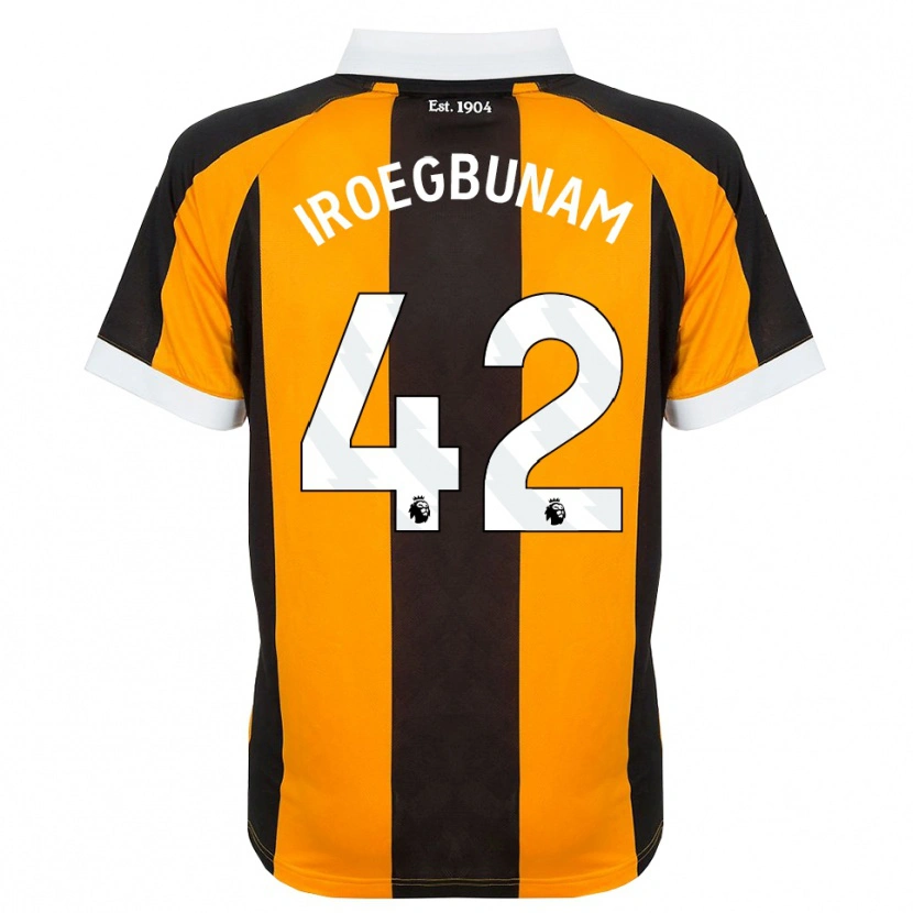 Danxen Kinder Tim Iroegbunam #42 Orange Schwarz Weiß Heimtrikot Trikot 2026/27 T-Shirt