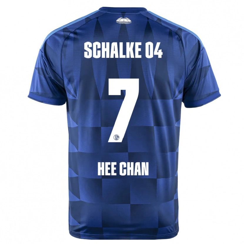 Danxen Kinder Hee-Chan Hwang #7 Dunkelblau Gelb Weiß Heimtrikot Trikot 2026/27 T-Shirt
