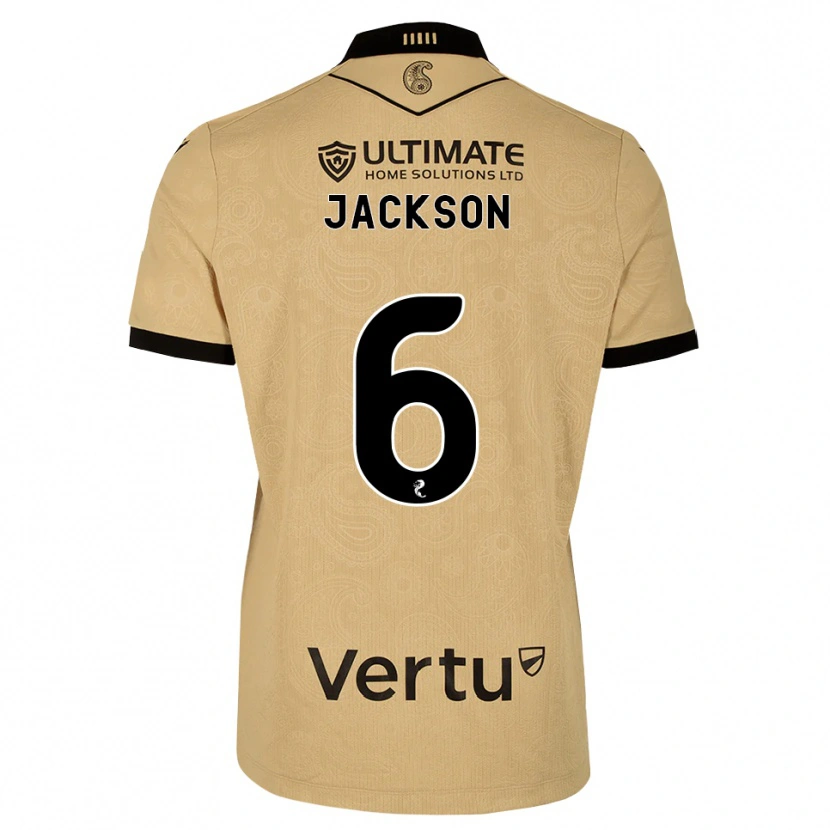 Danxen Kinder Louis Jackson #6 Burlywood Schwarz Auswärtstrikot Trikot 2026/27 T-Shirt