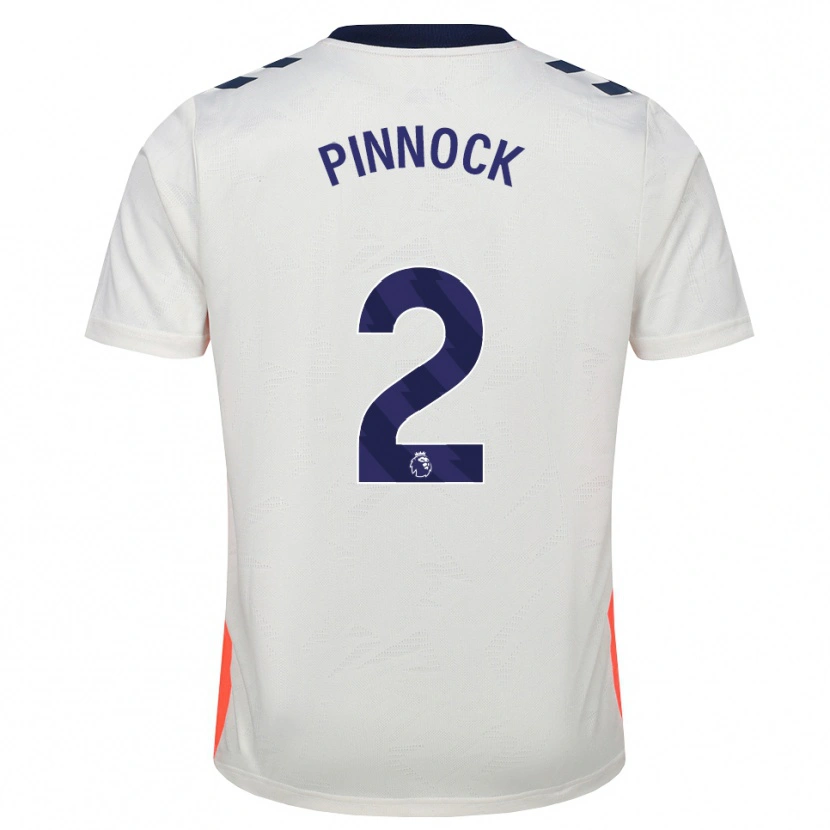 Danxen Kinder Ethan Pinnock #2 Weiß Orange Königsblau Auswärtstrikot Trikot 2026/27 T-Shirt